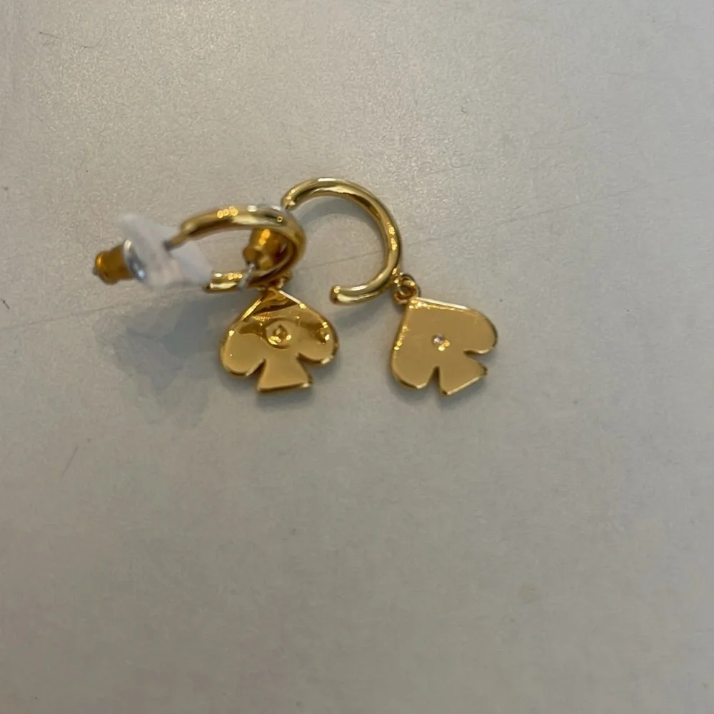 Kate Spade Gold Huggies